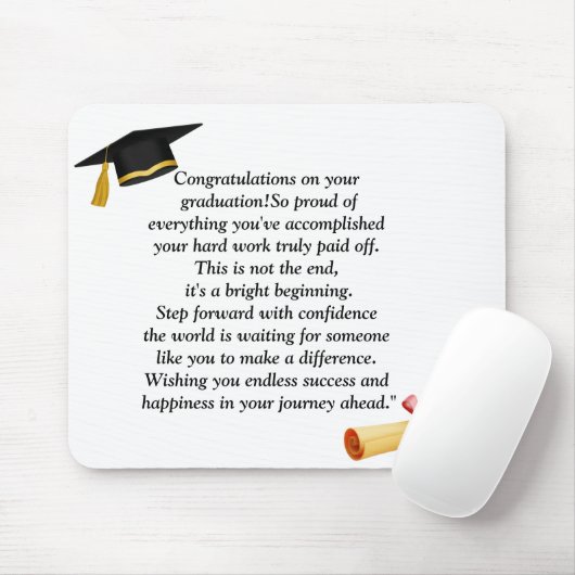 Abschluss - Universelles Design für alle Altersgru Mousepad (Mit Mouse)