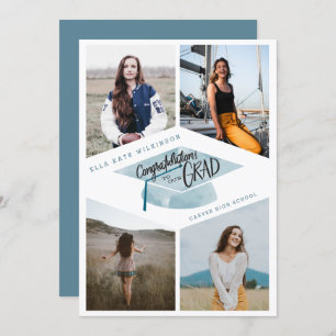 Abschluss - Unser Grad mit Hut Einladung