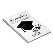 Abschluss-unterzeichnen kundenspezifisches notizblock (Rechte Seite)