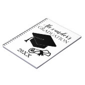 Abschluss-unterzeichnen kundenspezifisches notizblock (Linke Seite)