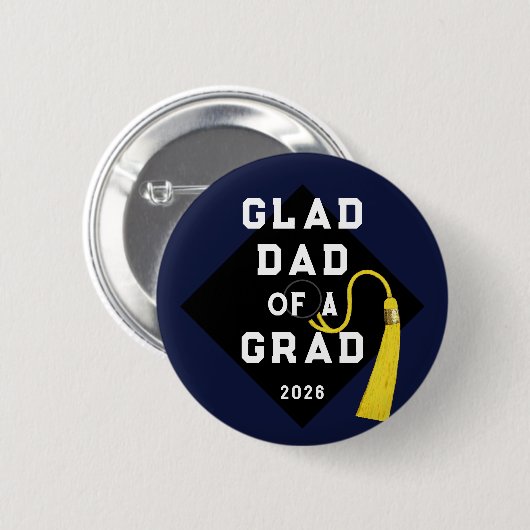 Abschluss Vater Keepake Memento Button (Vorne & Hinten)