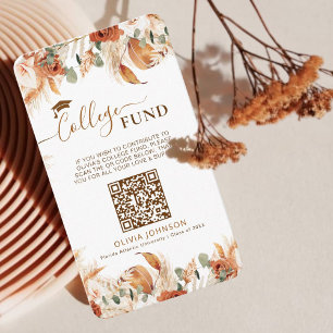 Abschluss Venmo Uni Fund QR Begleitkarte