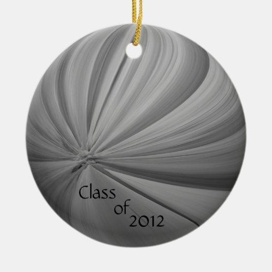 Abschluss-Verzierung 2012 Keramik Ornament (Vorne)