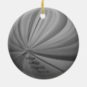 Abschluss-Verzierung 2012 Keramik Ornament (Hinten)