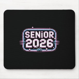 Abschluss-Vibes für Senior 2026 Retro-Gamer Mousepad