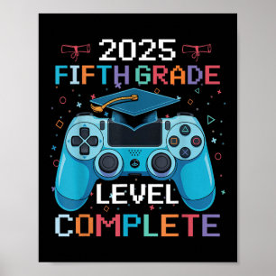 Abschluss-Video-Gamer-Boy-Graduation der 5. Klasse Poster
