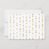 Abschluss Vielen Dank an Floral Gold Glitzer Confe Einladung (Rückseite)