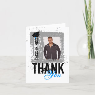 Abschluss Vielen Dank Blank Card Foto hinzufügen Dankeskarte