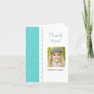 Abschluss Vielen Dank Blocks Fotokarte Dankeskarte