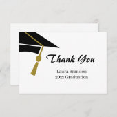 Abschluss Vielen Dank Dankeskarte (Vorne/Hinten)