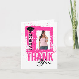 Abschluss Vielen Dank, dass die Karte Foto Pink hi