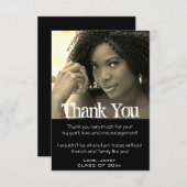 Abschluss Vielen Dank, dass Sie die Foto-Karte Dankeskarte (Vorne/Hinten)