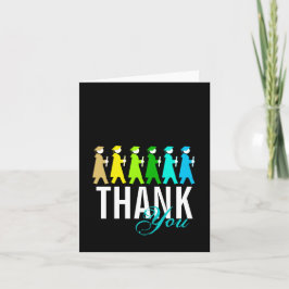 Abschluss Vielen Dank, dass Sie die Kartenverarbei Dankeskarte