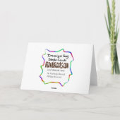 Abschluss Vielen Dank, dass Sie die Silhouette aus Dankeskarte (Rückseite)