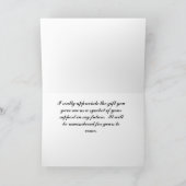 Abschluss Vielen Dank, dass Sie die Silhouette aus Dankeskarte (Innenseite)