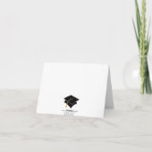 Abschluss Vielen Dank, dass Sie ein Diplom 4 Dankeskarte (Rückseite)