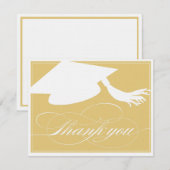 Abschluss Vielen Dank, dass Sie eine flache Karte  (Vorne/Hinten)