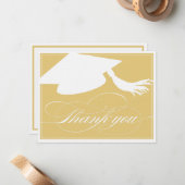 Abschluss Vielen Dank, dass Sie eine flache Karte  (Vorderseite/Rückseite Beispiel)