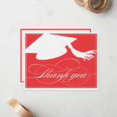 Abschluss Vielen Dank, dass Sie eine flache Karte (Vorderseite/Rückseite Beispiel)