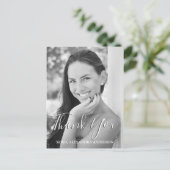 Abschluss Vielen Dank, dass Sie Fotokarte haben Postkarte (Stehend Vorderseite)