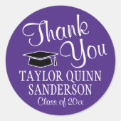 Abschluss Vielen Dank, dass Sie sich für das Scrip Runder Aufkleber (Vorderseite)