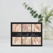 Abschluss Vielen Dank Foto Postkarte (Stehend Vorderseite)