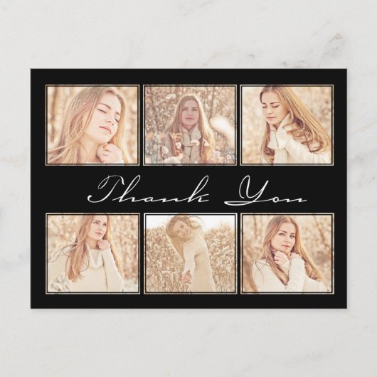 Abschluss Vielen Dank Foto Postkarte (Vorderseite)