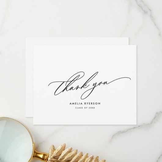 Abschluss Vielen Dank für Ihre Karte (Vorderseite/Rückseite Beispiel)