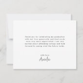 Abschluss Vielen Dank für Ihre Karte (Rückseite)