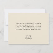 Abschluss Vielen Dank für Ihre Karte (Rückseite)