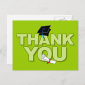 Abschluss Vielen Dank Postcard Diploma 2 Postkarte (Vorne/Hinten)