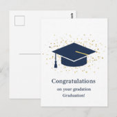 Abschluss Vielen Dank, Postkarte (Vorne/Hinten)