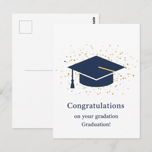 Abschluss Vielen Dank, Postkarte (Vorne/Hinten)