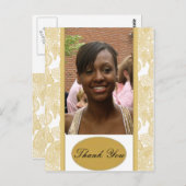 Abschluss Vielen Dank Postkarte (Vorne/Hinten)