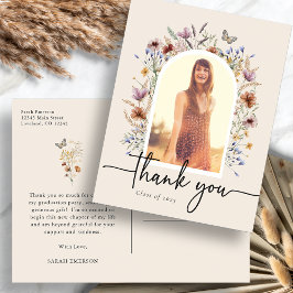 Abschluss Vielen Dank, Postkarte