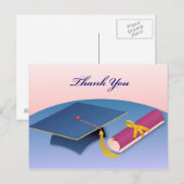 Abschluss Vielen Dank, Postkarte (Vorne/Hinten)