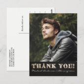 Abschluss Vielen Dank, Postkarte | Gold (Vorne/Hinten)