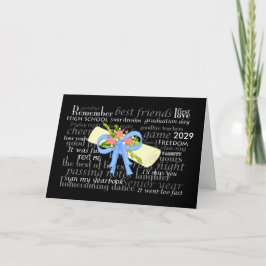 Abschluss Vintag Diploma Rosa Roses Girly Floral Karte