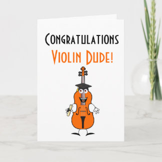 Abschluss Violine Typ Card (Orange) Karte