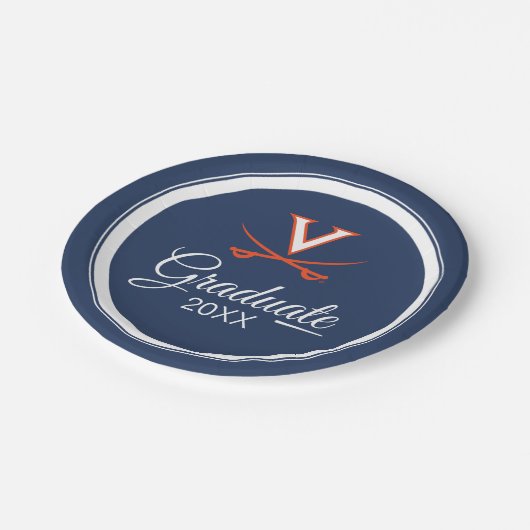 Abschluss Virginia-Kavalier-| Pappteller (Schrägansicht)