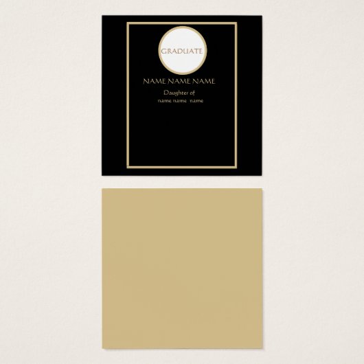 ABSCHLUSS VISITENKARTE (Vorne & Hinten)