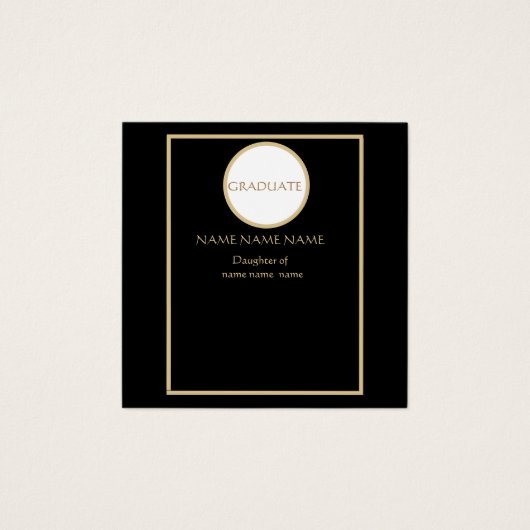 ABSCHLUSS VISITENKARTE (Vorderseite)