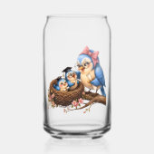 Abschluss-Vogel-Trinkglas-Set Glas (Vorderseite)