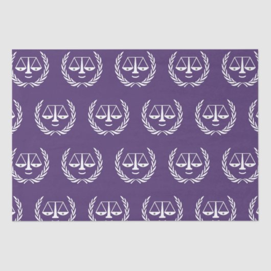 Abschluss von Jurastudien - Geschenkpapier Seidenpapier (Vorderseite)