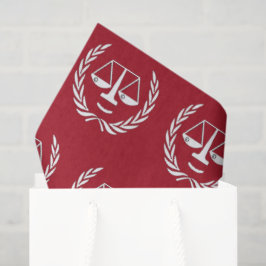 Abschluss von Jurastudien - Geschenkpapier Seidenpapier