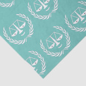 Abschluss von Jurastudien - Geschenkpapier Seidenpapier (Detail)