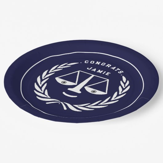 Abschluss von Law School Blue Paper Teller (Schrägansicht)