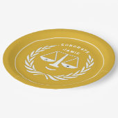 Abschluss von Law School Gold Paper Teller (Schrägansicht)