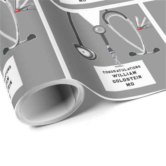 Abschluss von Medizinschulen - Geschenkpapier (Rolleneckpunkt)