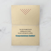 Abschluss von Militärsoldaten Karte (Innenseite)